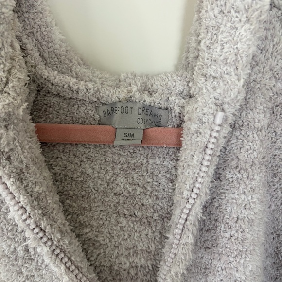 Barefoot Dreams Soft Gray Zip-Up Robe - Picture 4 of 6